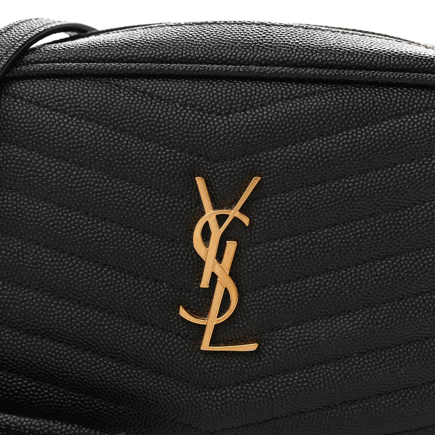 Saint Laurent Grain De Poudre Matelasse Monogram Mini Lou Camera Bag Black 8 of 13