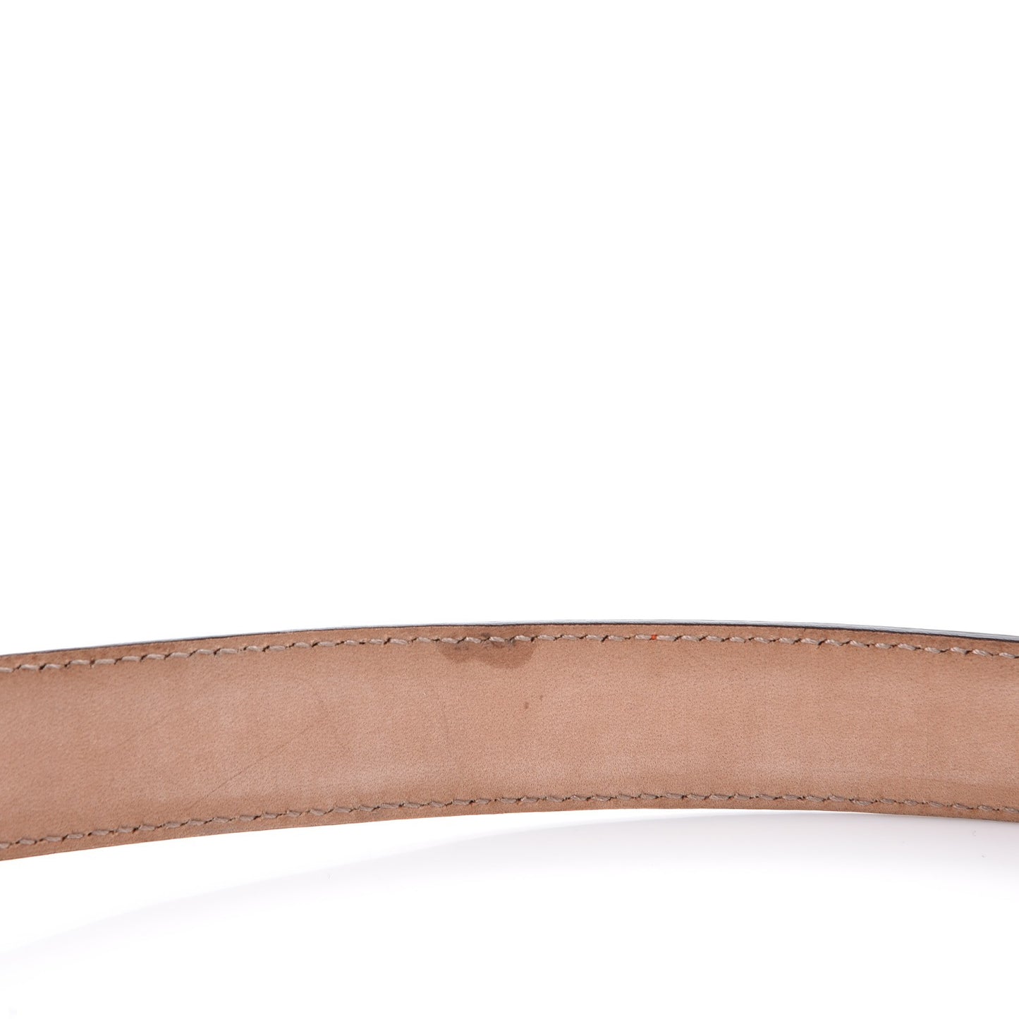 Moon Calfskin Interlocking G 25mm Belt 95 38 Vibrant Orange