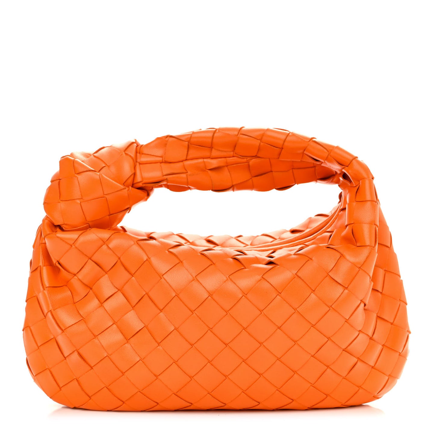 Nappa Intrecciato Mini Jodie Tangerine
