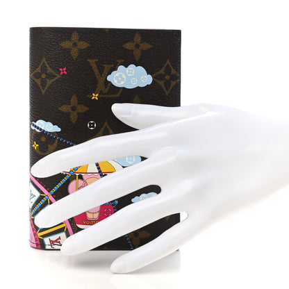 Louis Vuitton Monogram 2020 Christmas Animation Big Wheel Passport Cover Rose Ballerine 2 of 7
