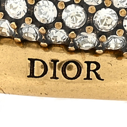 Christian Dior Crystal Pearl Chain J'adior Ring L 50/5.25 Gold 2 of 4