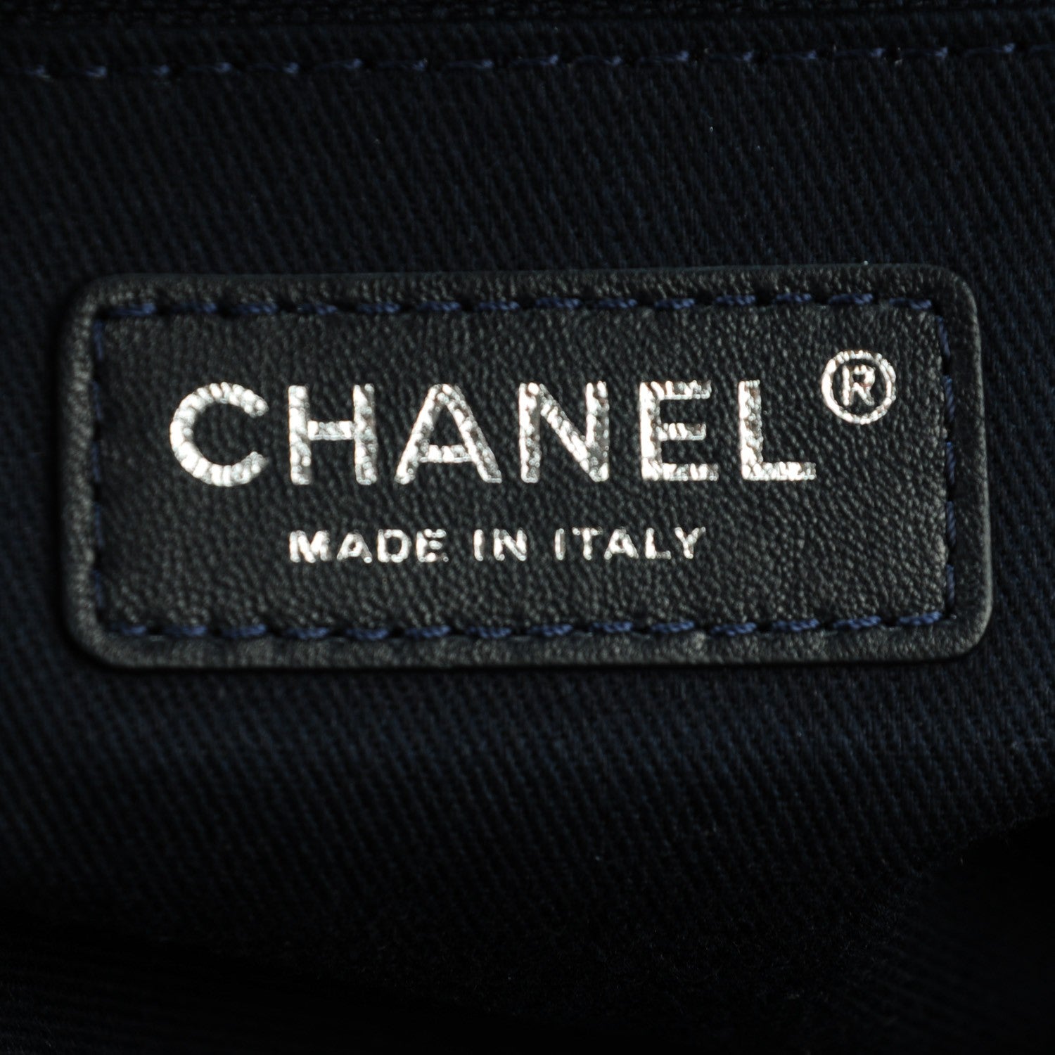 Chanel Canvas Large Deauville Tote Dark Blue 6 of 7