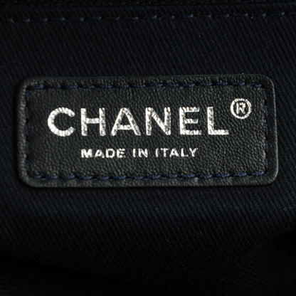 Chanel Canvas Large Deauville Tote Dark Blue 6 of 7