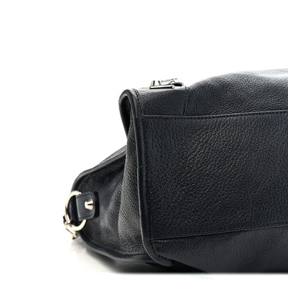 Balenciaga Chevre Silver Metallic Edge Hardware City Bleu Nuit Dark Sea 10 of 12