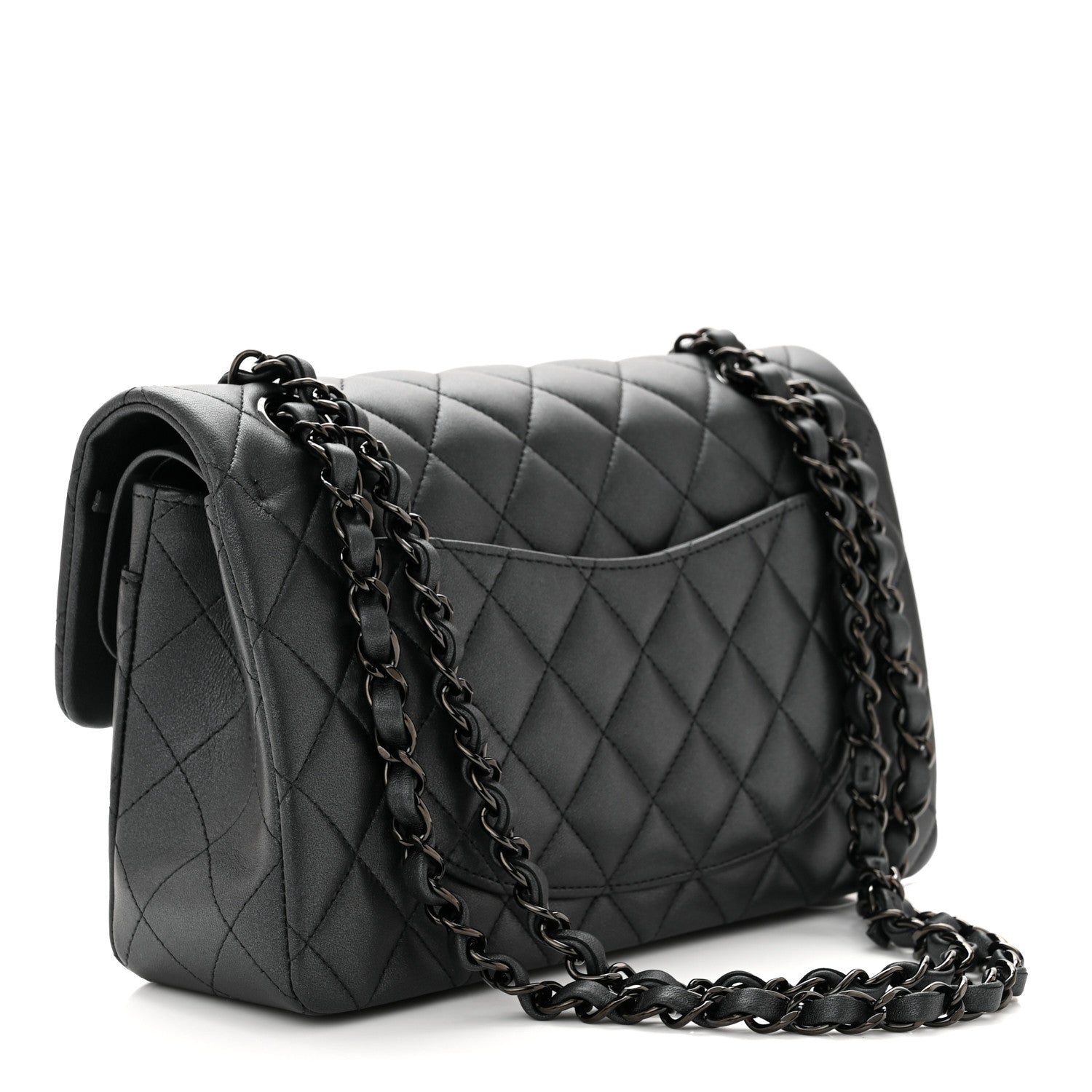 Chanel Lambskin Quilted Small Double Flap So Black 3 of 11