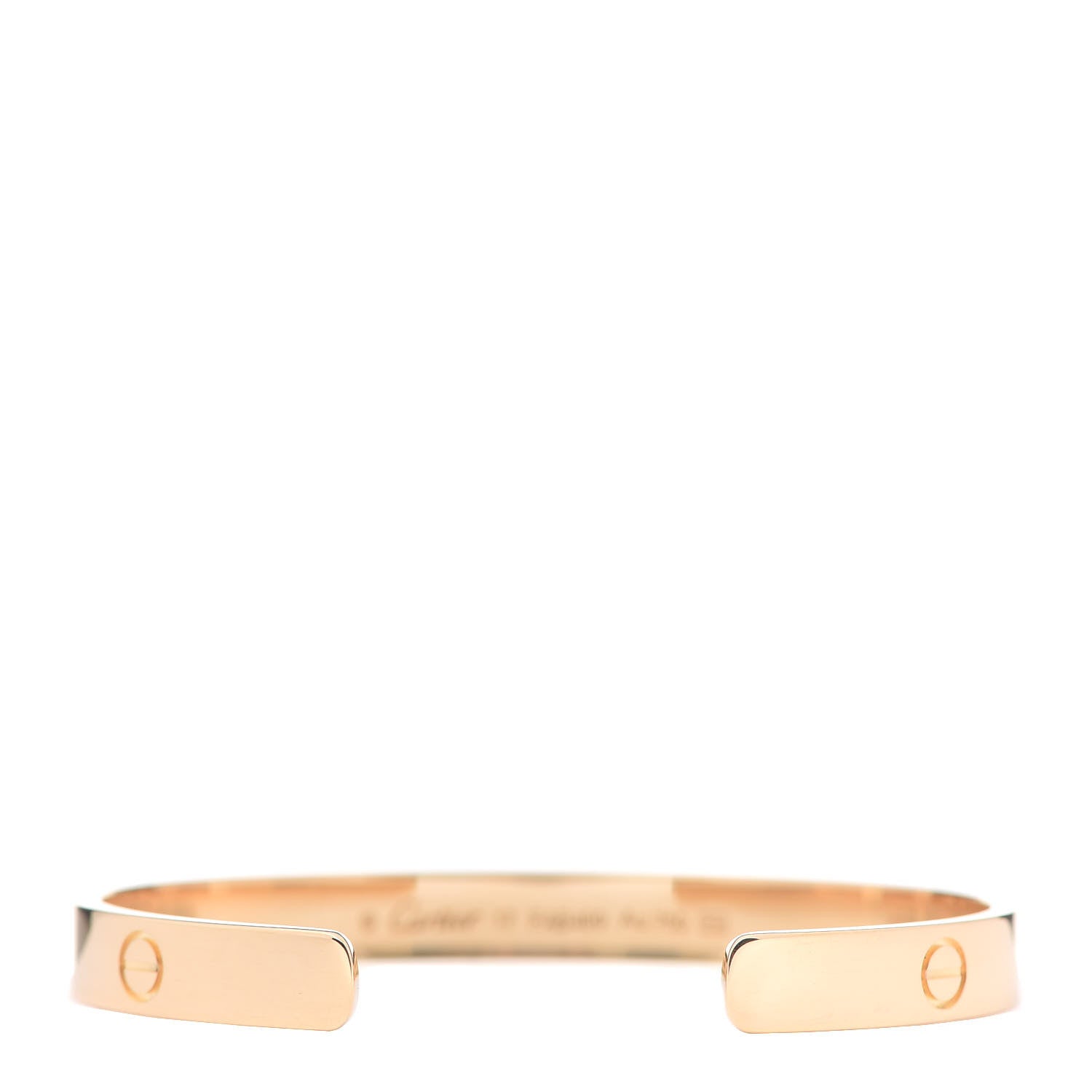 Cartier 18K Yellow Gold LOVE Cuff Bracelet 17 3 of 6
