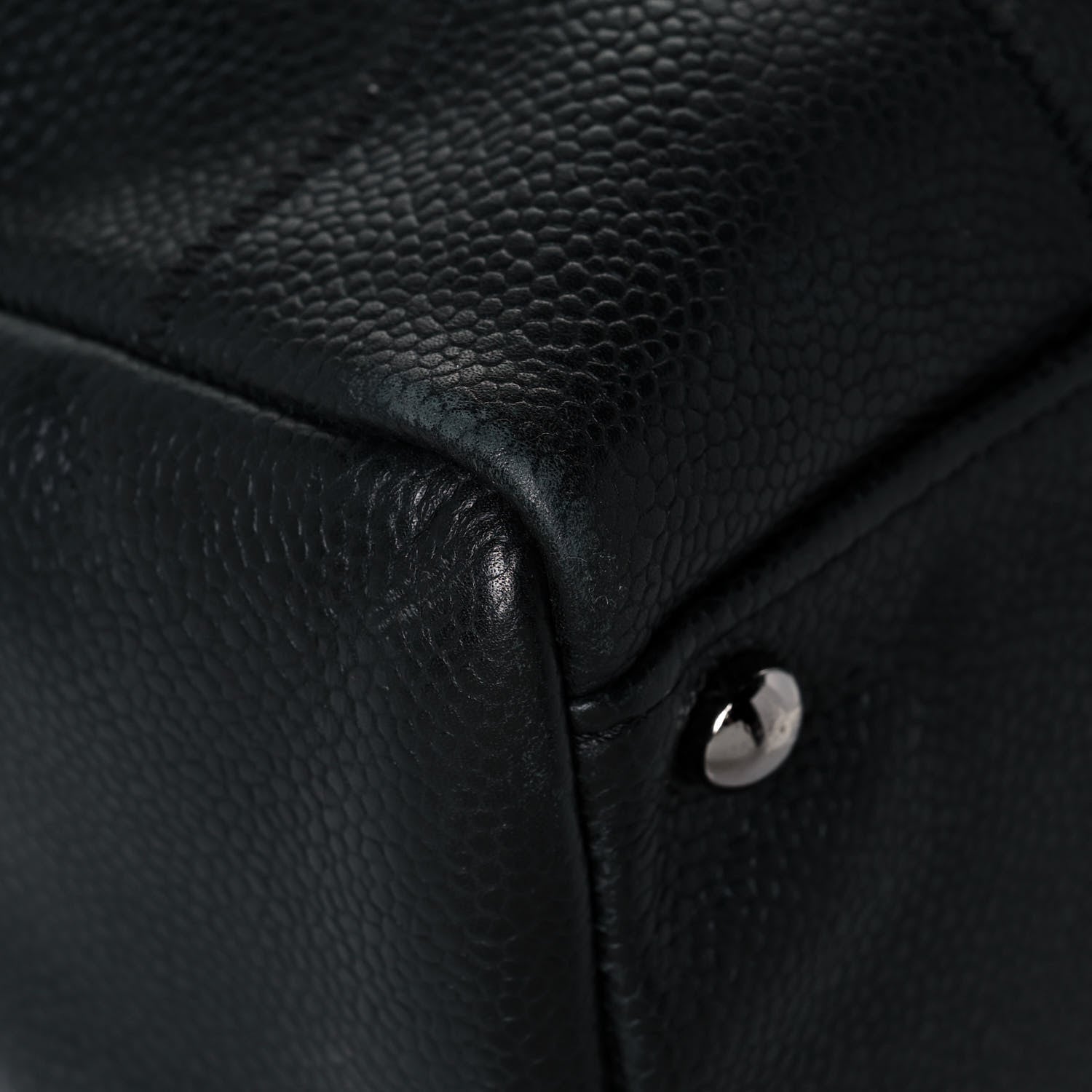 Chanel Caviar Square Stitched Tote Black 8 of 12