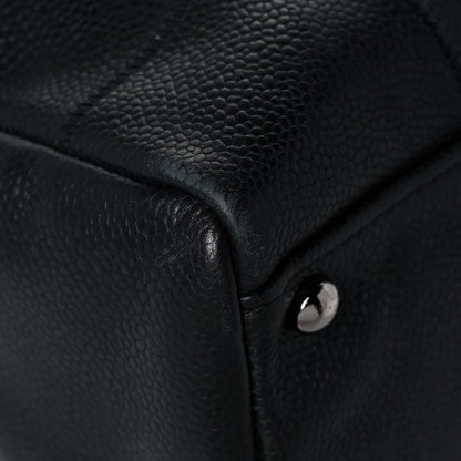 Chanel Caviar Square Stitched Tote Black 8 of 12