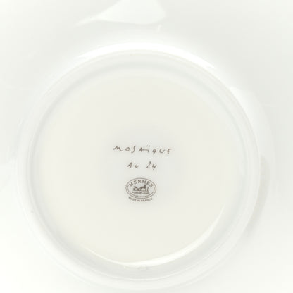 Hermes Porcelain Mosaique Au 24 Gold Tea Cup And Saucer Set Of 2 6 of 9