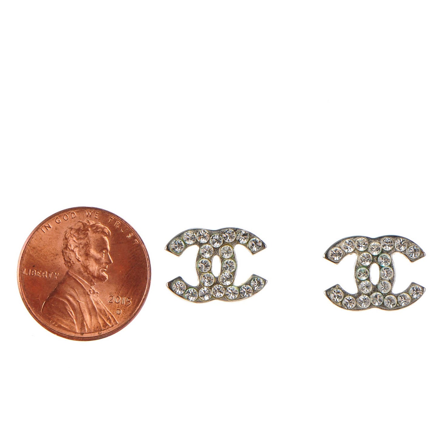 Crystal Timeless CC Earrings Silver