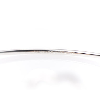 Tiffany Sterling Silver Elsa Peretti Open Heart Bangle 4 of 4