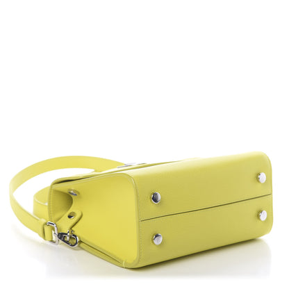 Christian Dior Grained Calfskin Mini Diorever Flap Yellow 3 of 7
