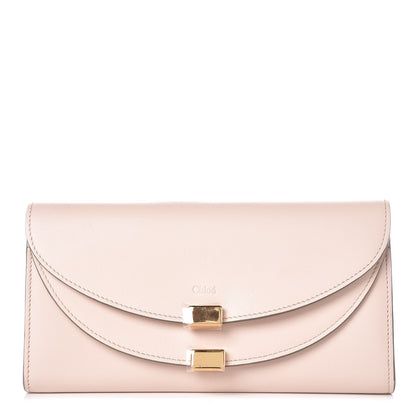 Chloe Calfskin Georgia Flap Wallet Cement Pink 1 of 8