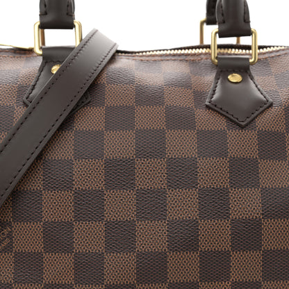 Louis Vuitton Damier Ebene Speedy Bandouliere 25 7 of 9