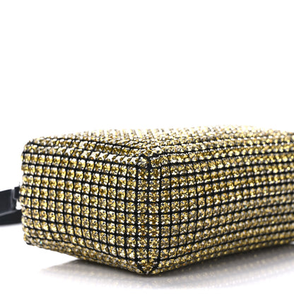 Alexander Wang Mesh Crystal Rhinestone Mini Heiress Pouch Porcelain 7 of 9
