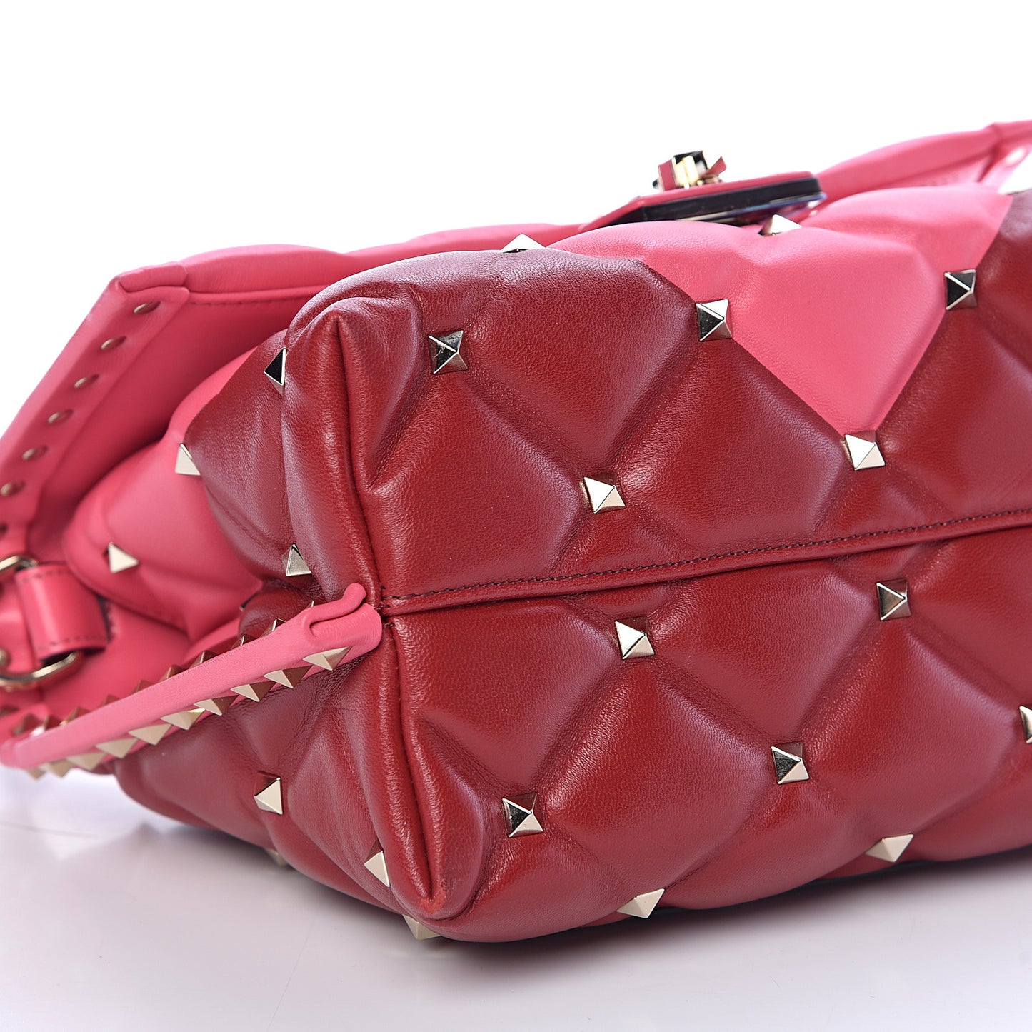 Nappa Medium Candystud Top Handle Bag Rosso Valentino Shadow Pink