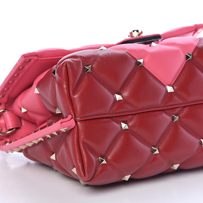 Valentino Garavani Nappa Medium Candystud Top Handle Bag Rosso Valentino Shadow Pink 7 of 17