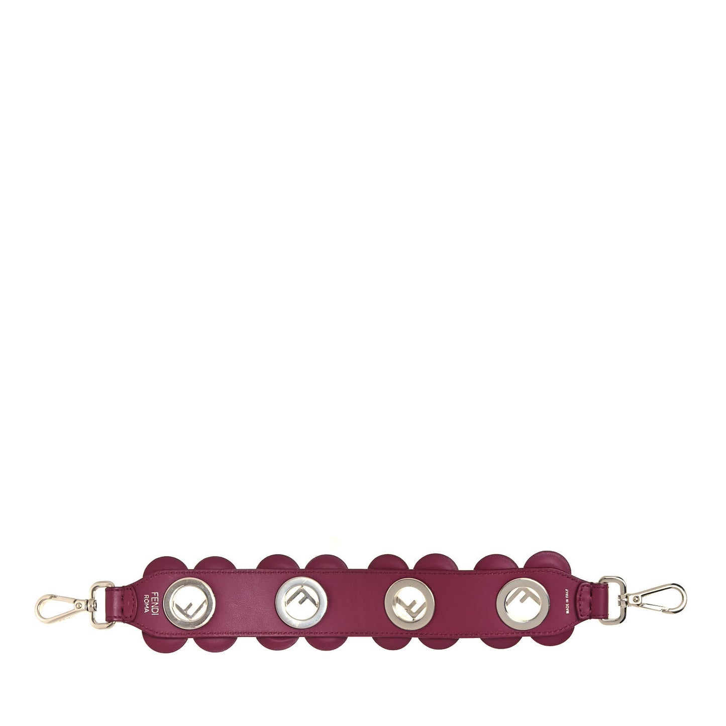 Vitello Century Opaco F is Fendi Floral Mini Strap You Black Cherry