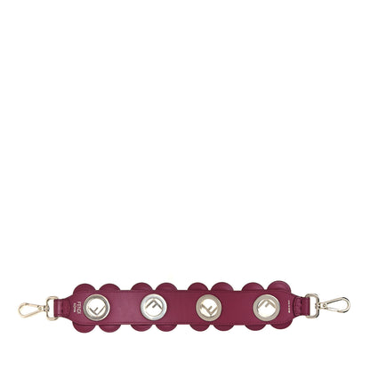 Fendi Vitello Century Opaco F is Fendi Floral Mini Strap You Black Cherry 2 of 5