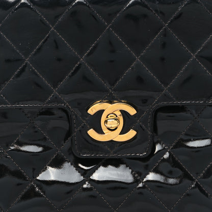 Chanel Patent Quilted Small Kelly Flap Bag Black 5 of 13