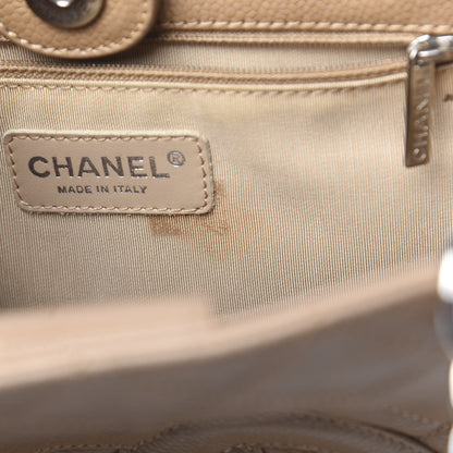 Chanel Caviar Quilted Petit Shopping Tote PST Dark Beige 11 of 19