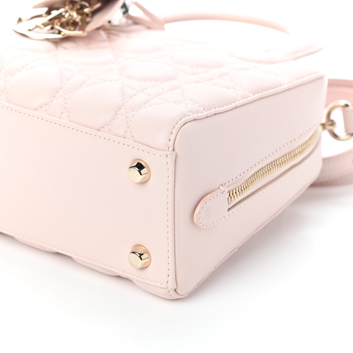 Christian Dior Lambskin Cannage Bag Pink 9 of 9