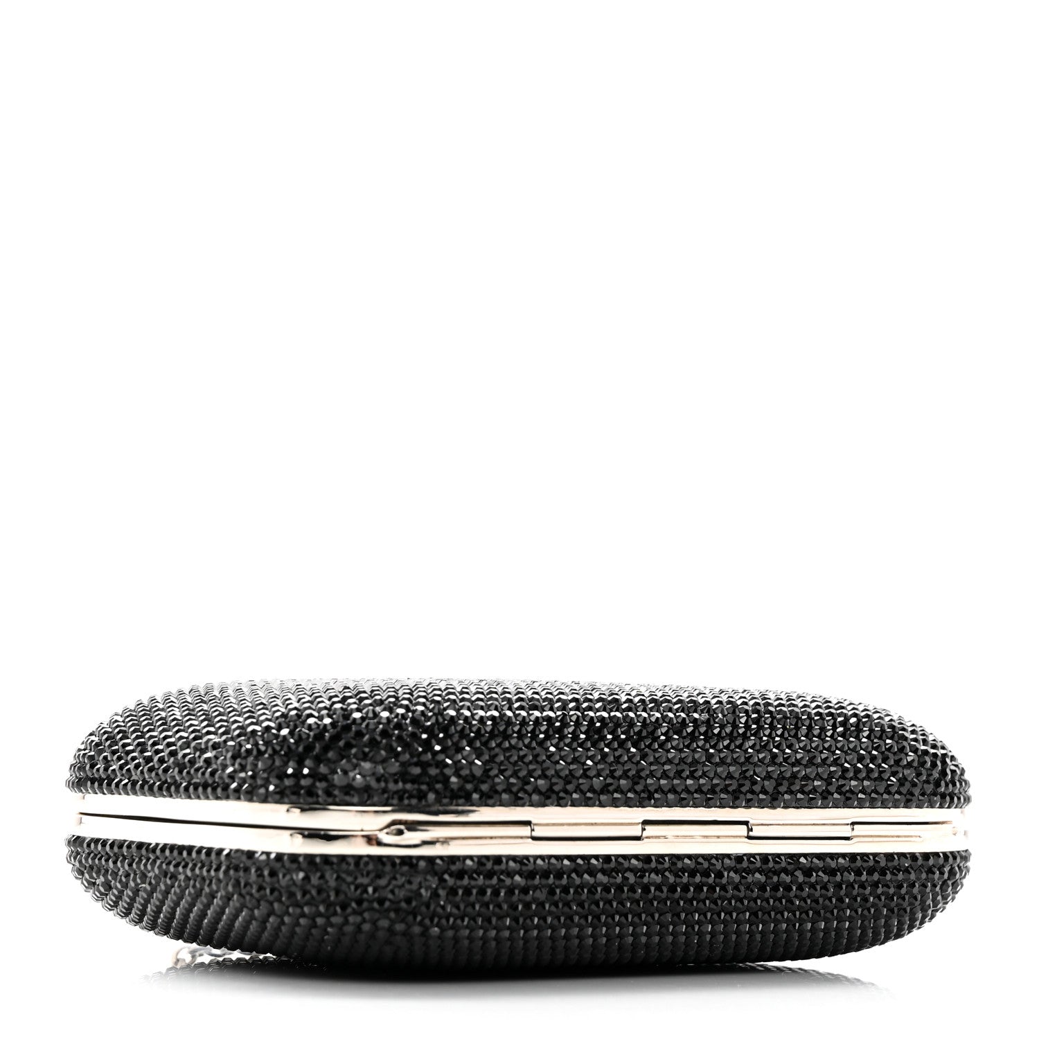 Judith Leiber Swarovski Crystal Minaudiere Clutch Black 4 of 9