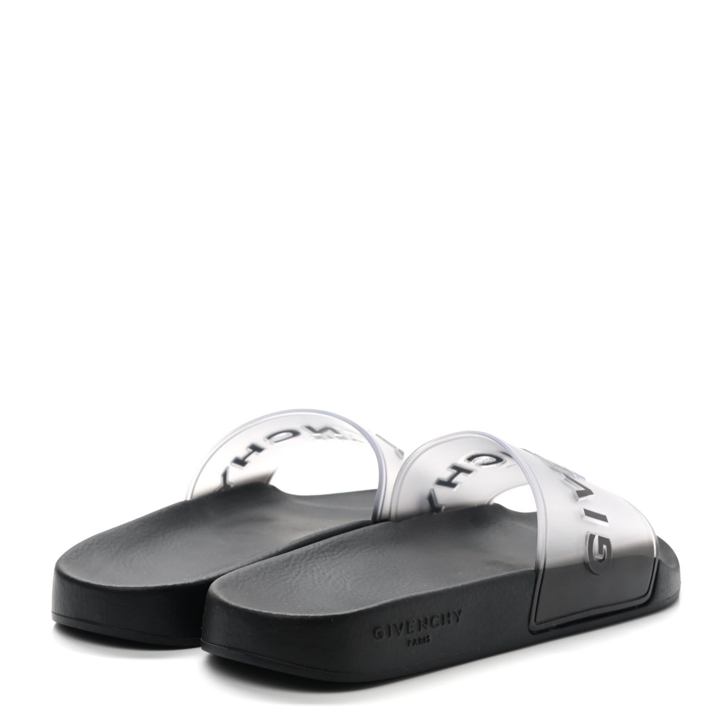 Givenchy Rubber Logo Pool Slide Sandals 10 Black 4 of 7