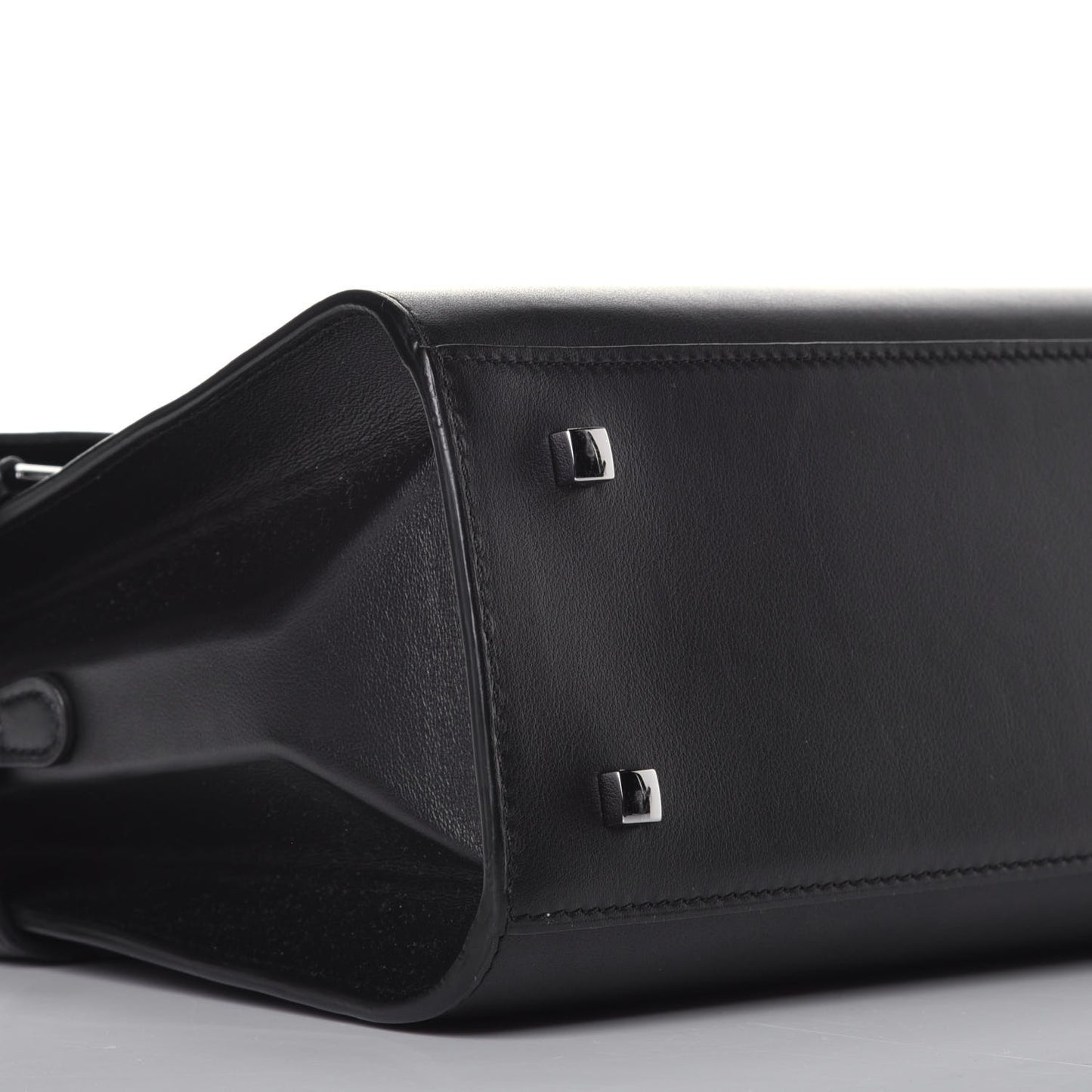 Calfskin MM Tempete Satchel Black