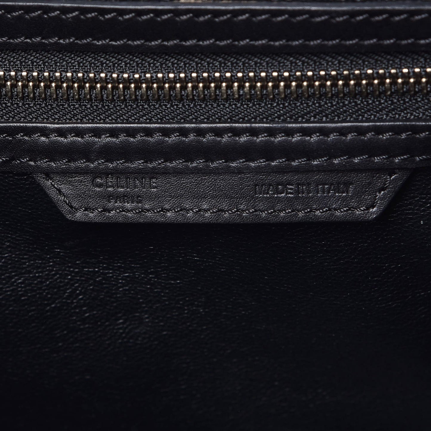 Elephant Calfskin Mini Bi-Color Luggage Black White