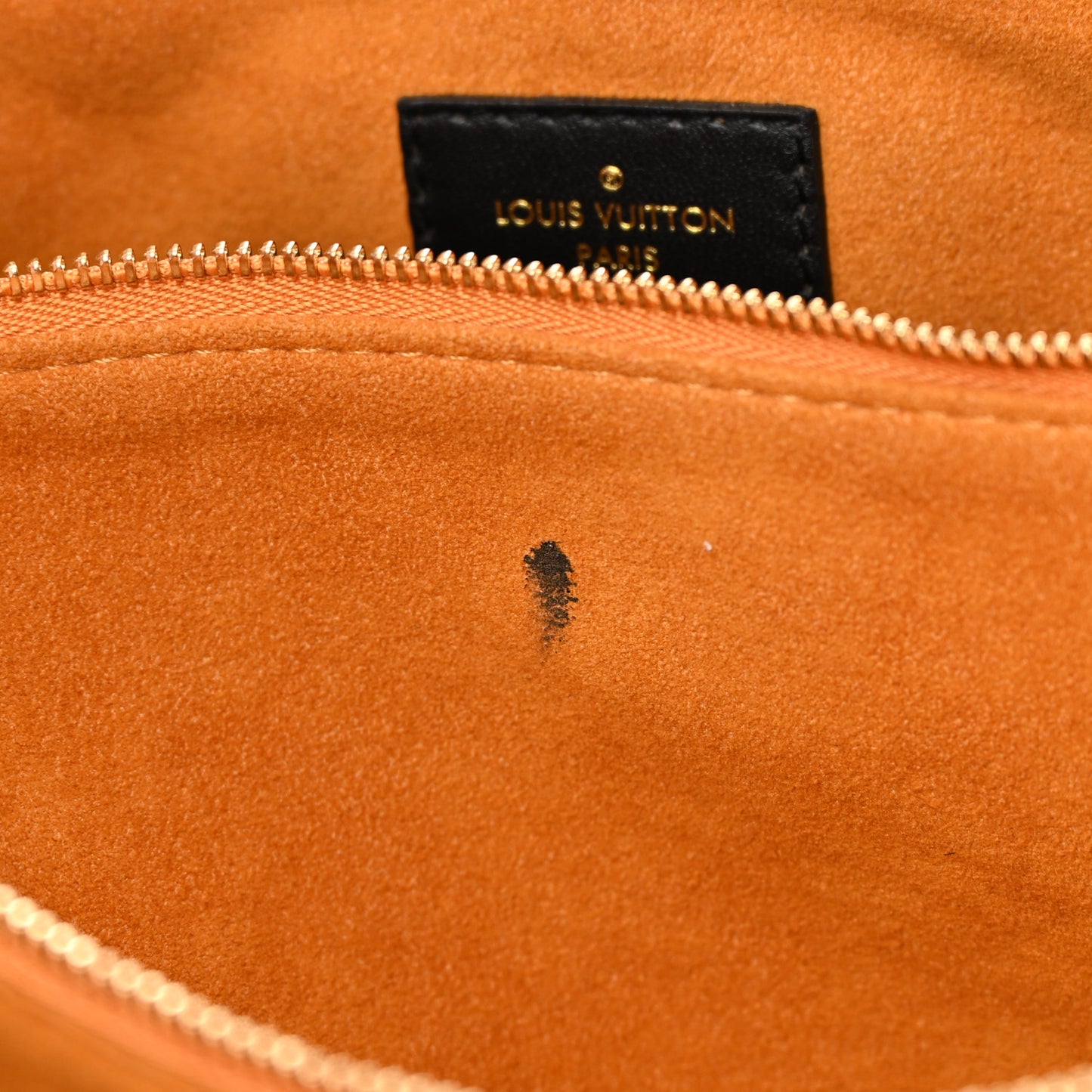 Lambskin Embossed Monogram Coussin MM Black