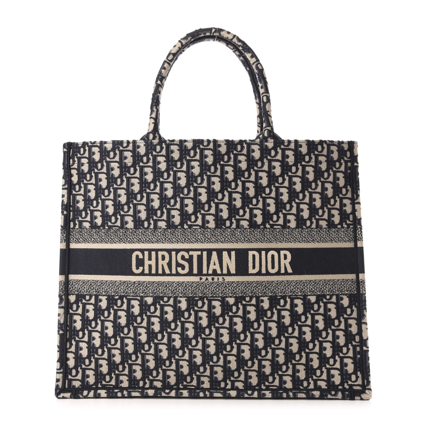 Oblique Book Tote Blue Multicolor