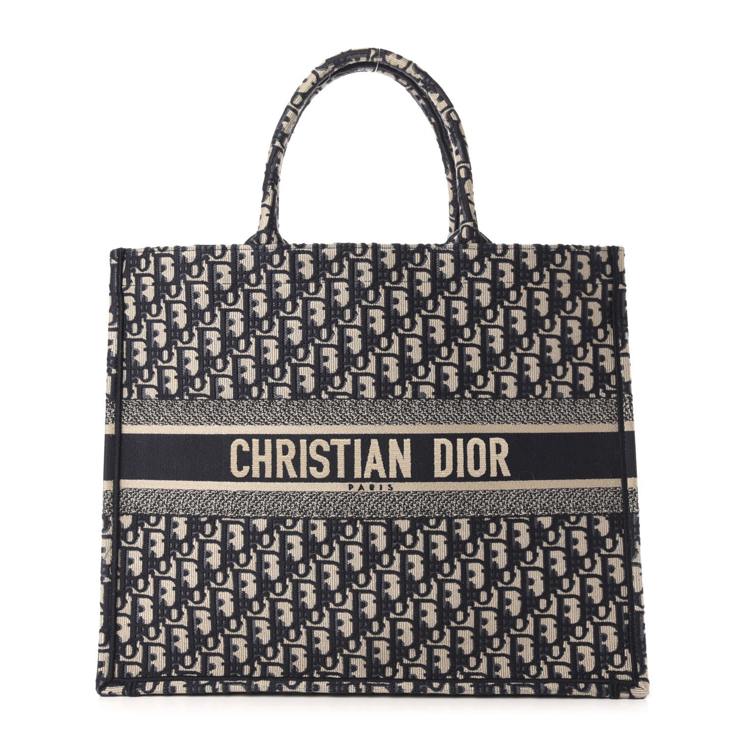 Christian Dior Oblique Book Tote Blue Multicolor 1 of 10