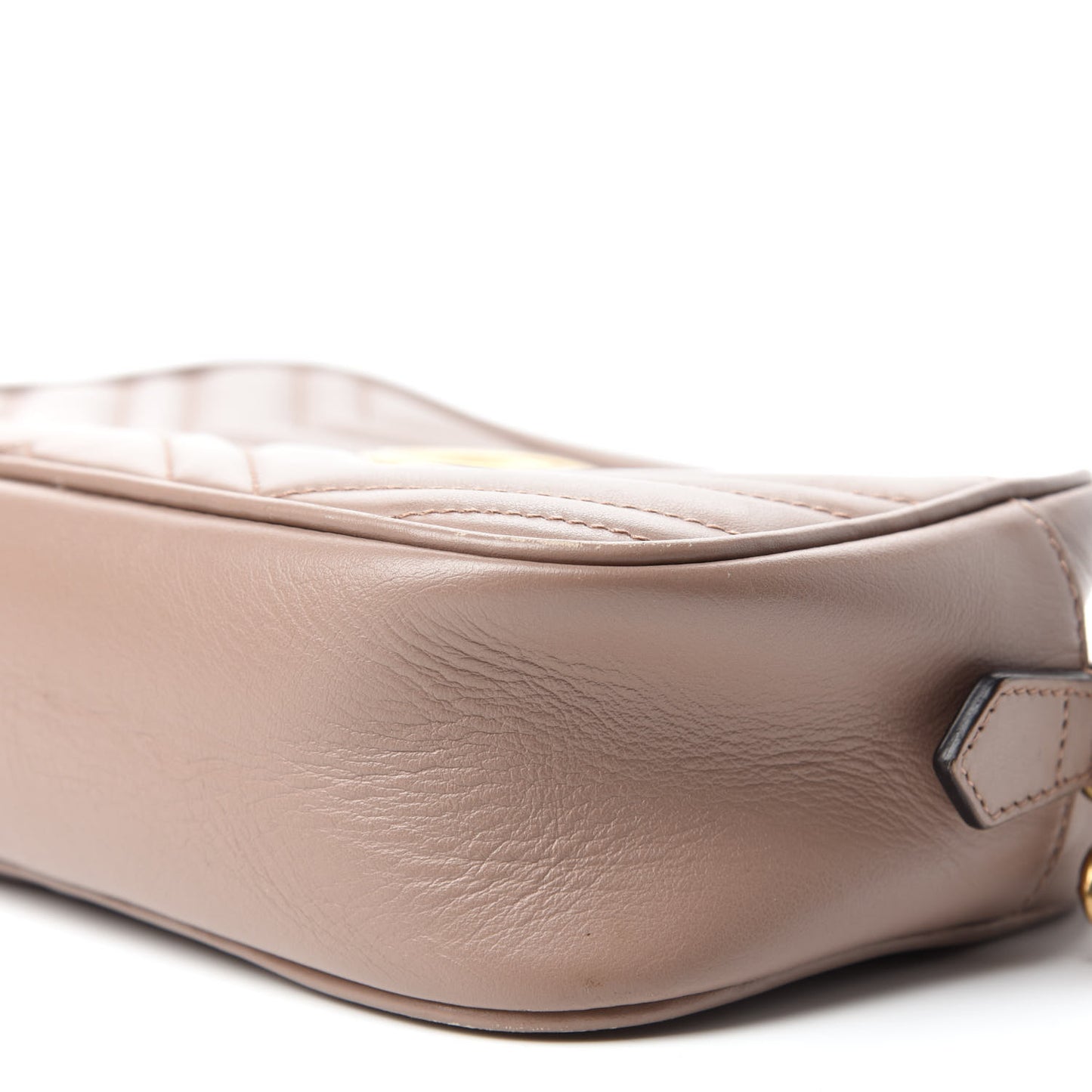 Calfskin Matelasse Small GG Marmont Chain Shoulder Bag Porcelain Rose