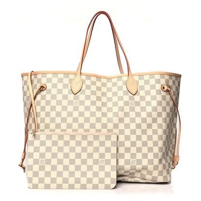 Louis Vuitton Damier Azur Neo Neverfull GM Rose Ballerine 1 of 12