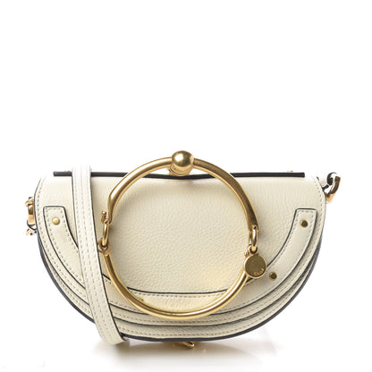 Chloe Calfskin Small Nile Bracelet Minaudiere Bag Off White 1 of 13