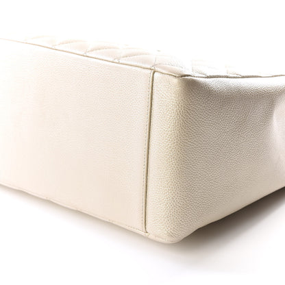 Chanel Caviar Quilted Grand Shopping Tote GST Pearl 6 of 12