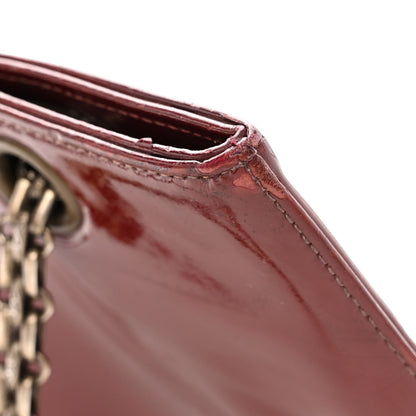 Chanel Patent Bijoux Chain Shoulder Bag Rust Red 15 of 15