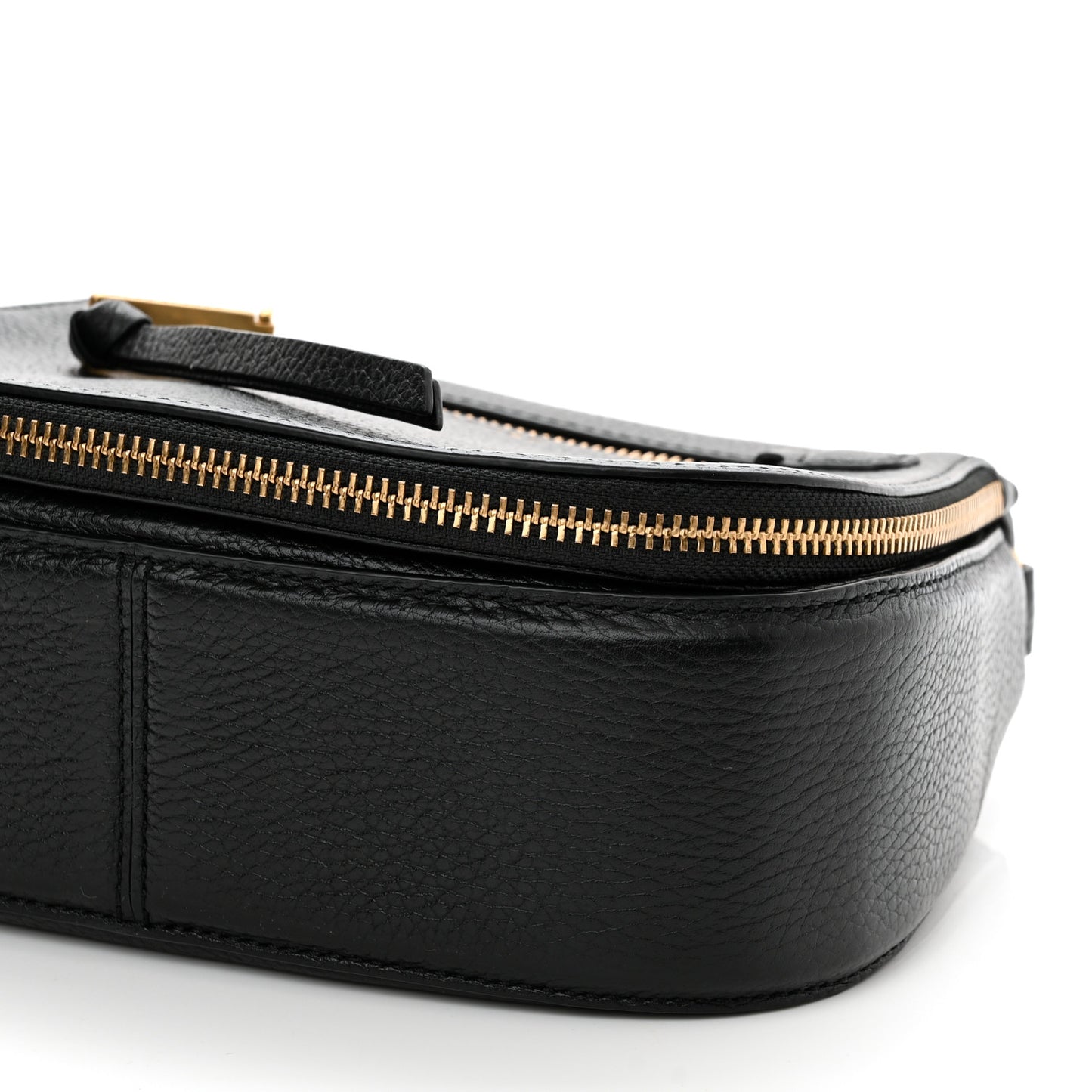 Pebbled Calfskin Recruit Nomad Crossbody Black