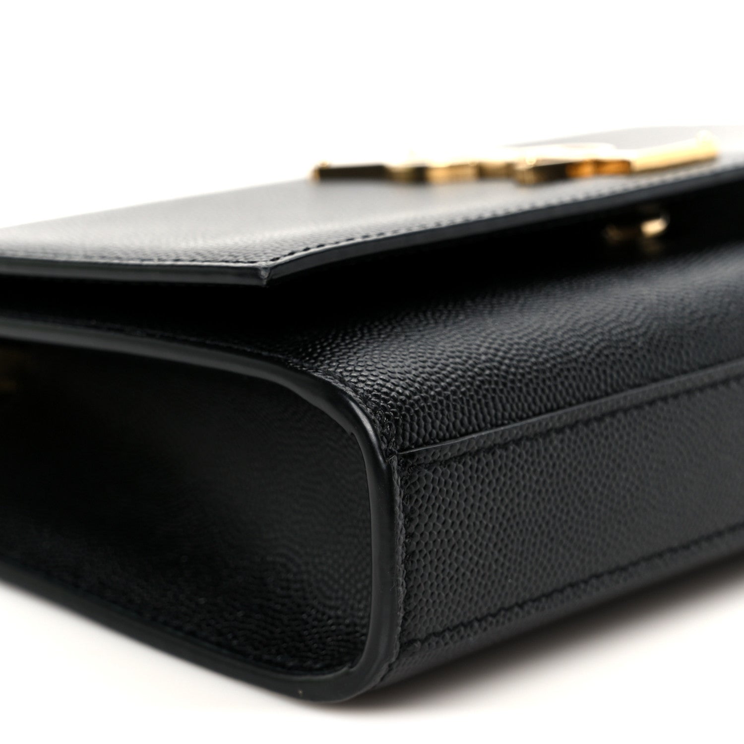 Saint Laurent Grain De Poudre Small Monogram Kate Satchel Black 10 of 11