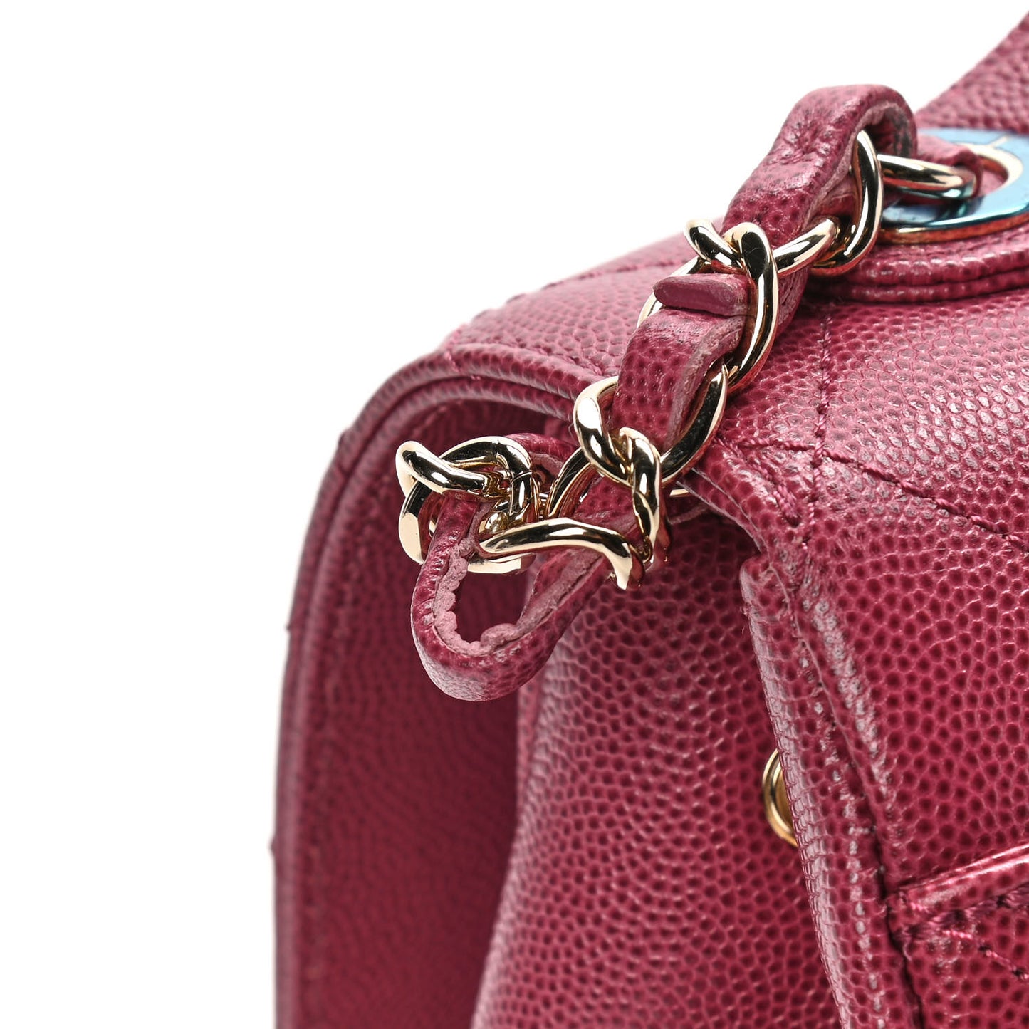 Caviar Quilted Medium Business Affinity Flap Pink