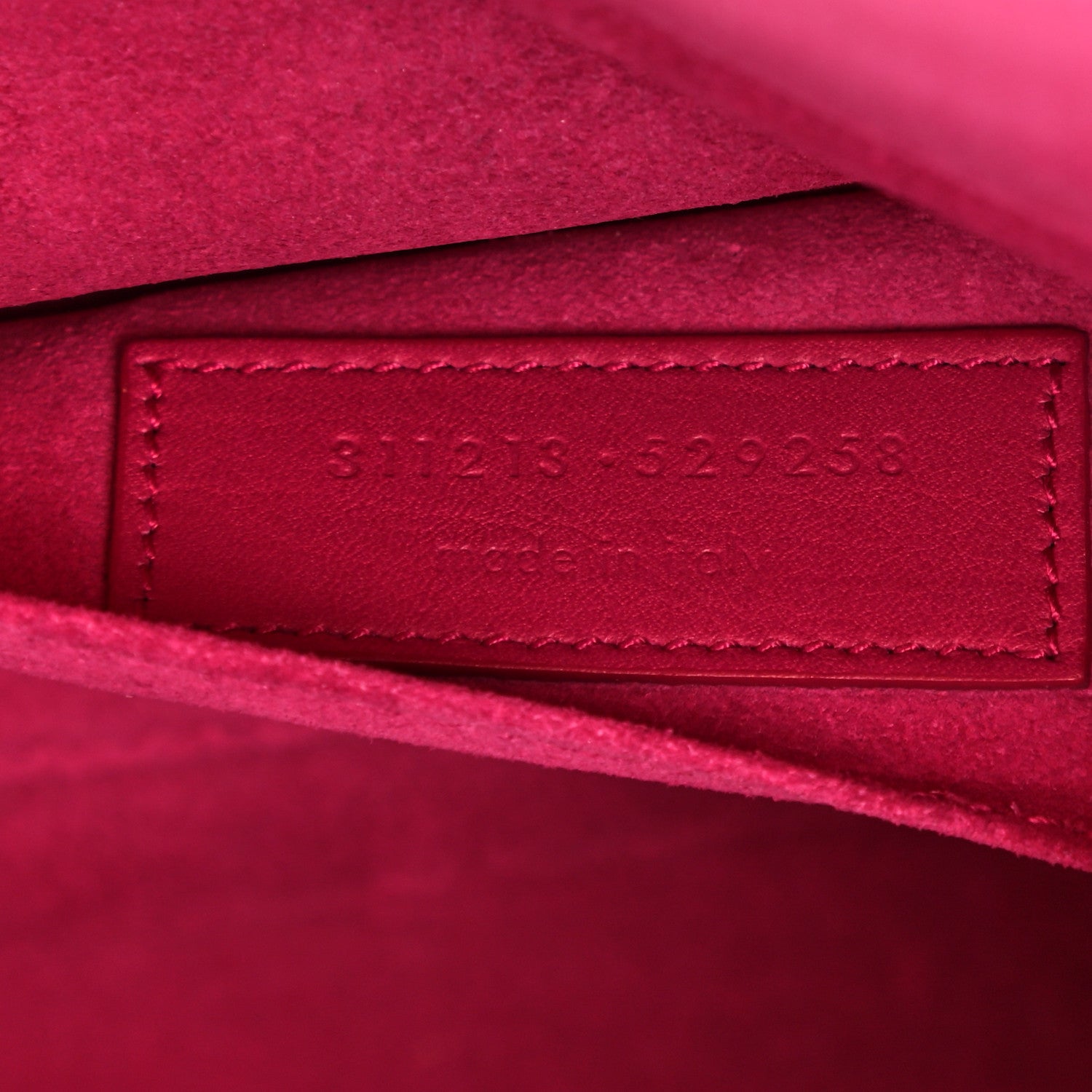 Saint Laurent Calfskin Classic Y Ligne Clutch Fuchsia 7 of 15