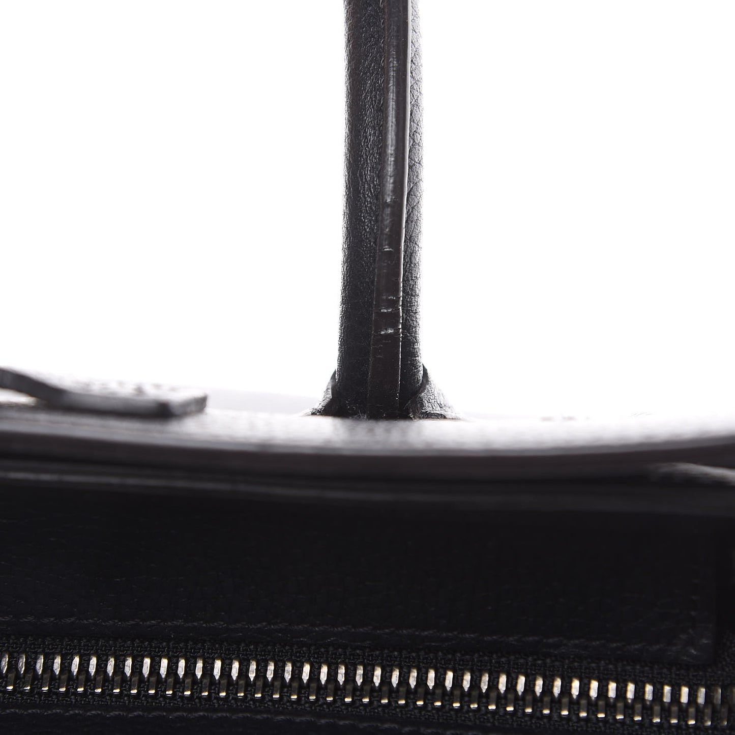 Drummed Calfskin Nano Luggage Black