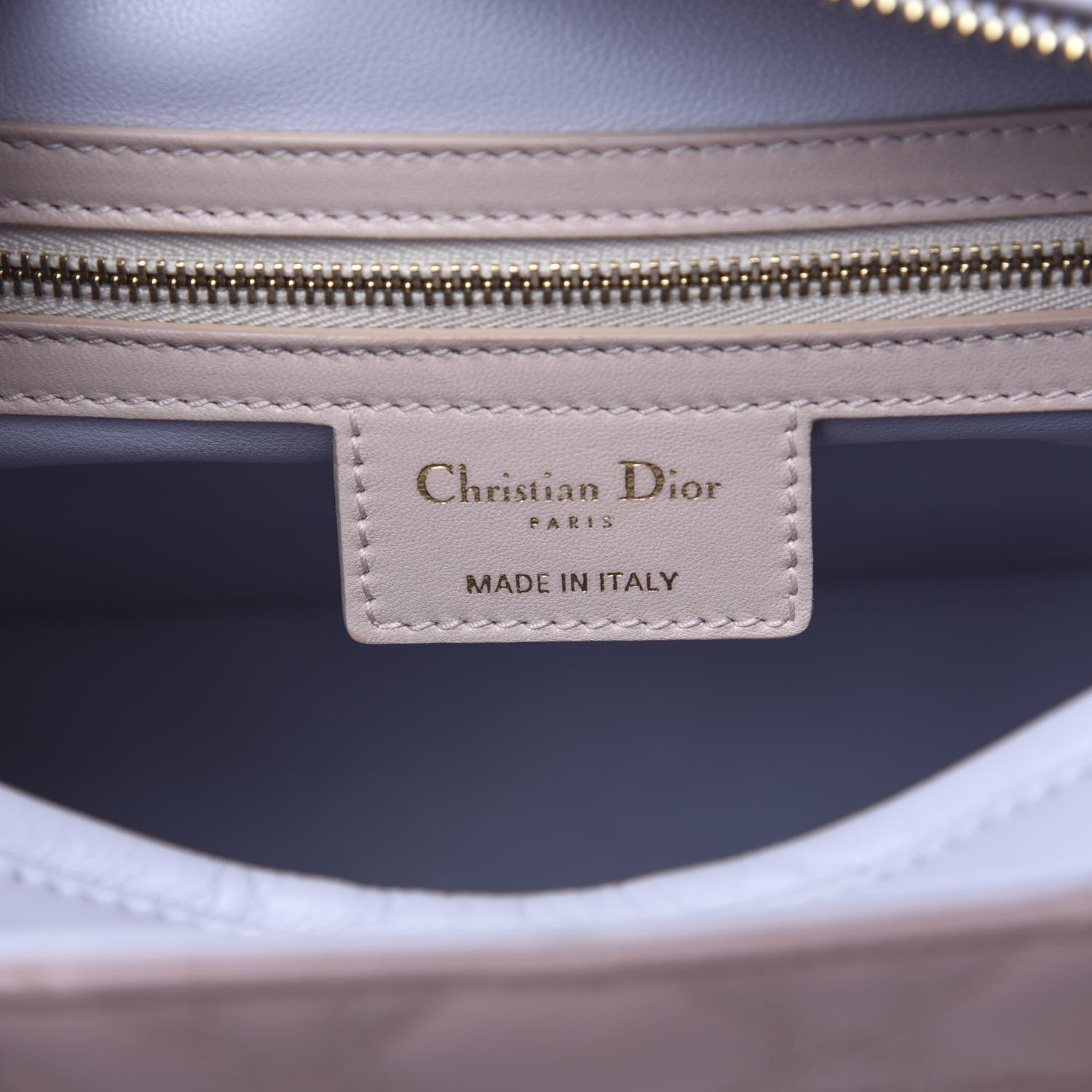 Christian Dior Lambskin Cannage Large Tri-Color Lady Dior Rose Pale 7 of 11