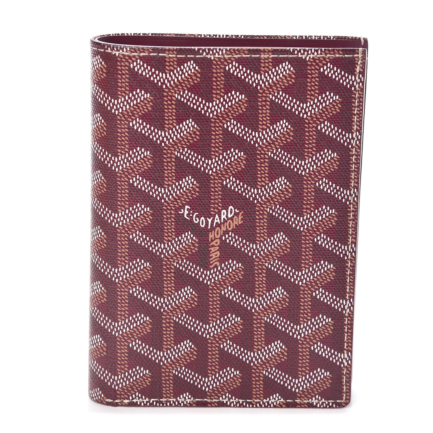 Goyard Chevron Bifold Wallet Burgundy 1 of 6