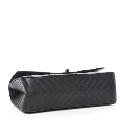Chanel Sheepskin Chevron Quilted 2.55 Reissue 227 Flap So Black 5 of 11