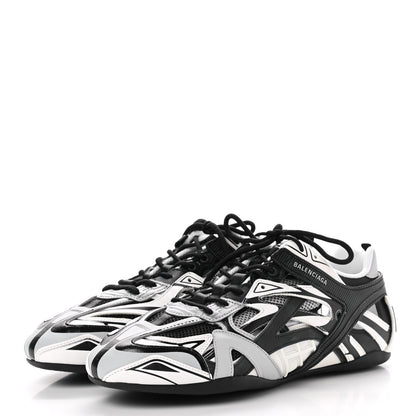 Balenciaga Mesh Rubber Mens Drive Sneakers 45 Light Grey Black 3 of 9
