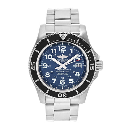 Breitling Stainless Steel 44mm Chronometre Super Ocean II Automatic Watch Blue A17392 1 of 5