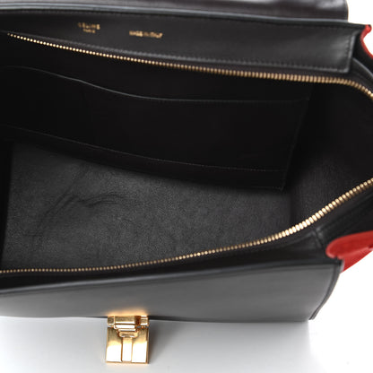 Celine Bullhide Calfskin Nubuck Medium Tri-Color Trapeze Taupe 5 of 12