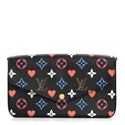Louis Vuitton Game On Felicie Chain Wallet Black 1 of 12